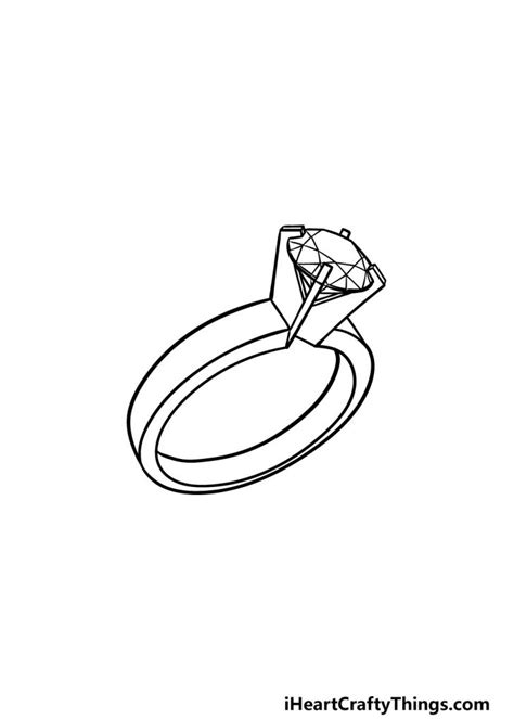 Ring Drawing - How To Draw A Ring Step By Step