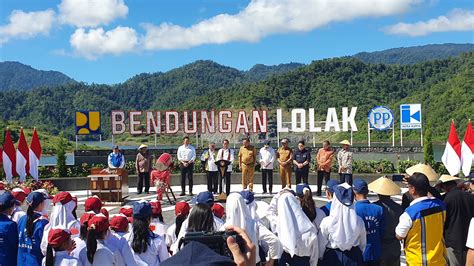 Mendampingi Presiden Meresmikan Bendungan Lolak Di Kab Bolaang