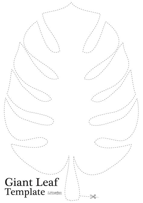 Printable Jungle Leaves