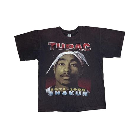 Vintage Tupac T shirt - size XL - 23 inches pit to... - Depop