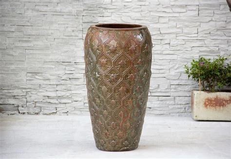 NAPLES CERAMIC URN PLANTER Cast Stone International