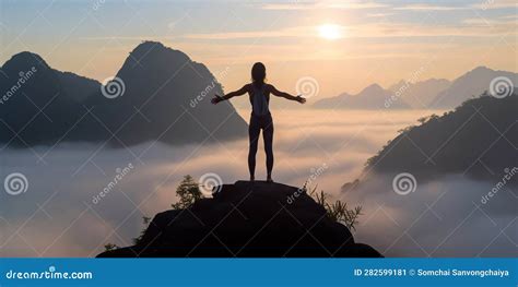 Exercising Mountain Climbers Royalty Free Stock Photo Cartoondealer