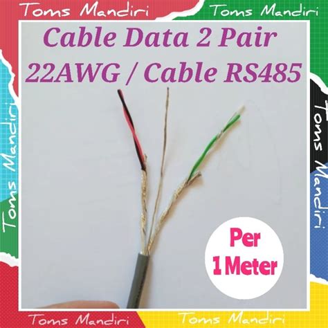 Jual Cable Data 2 Pair 22 Awg Cable Rs485 Per 1 Meter Shopee Indonesia