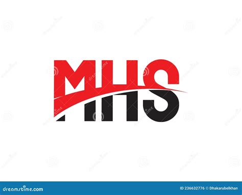 MHS Letter Initial Logo Design Stock Vector - Illustration of business ...