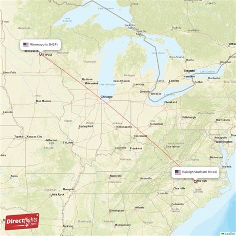 Direct Flights From Minneapolis To Raleigh Durham MSP To RDU Non Stop