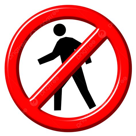 Do Not Enter 3d Sign No Danger Limit Concept PNG Transparent Image