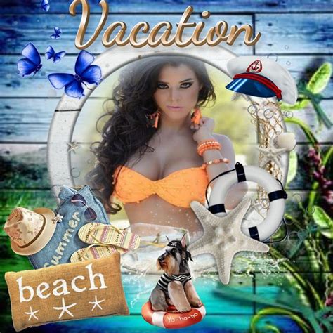 Summer Beach Wonder Woman Vacation Superhero Character Frame