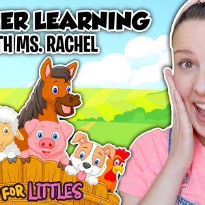 Learn Animals with Ms Rachel for Toddlers – Animal Sounds, Farm Animals, Nursery Rhymes & Kids ...