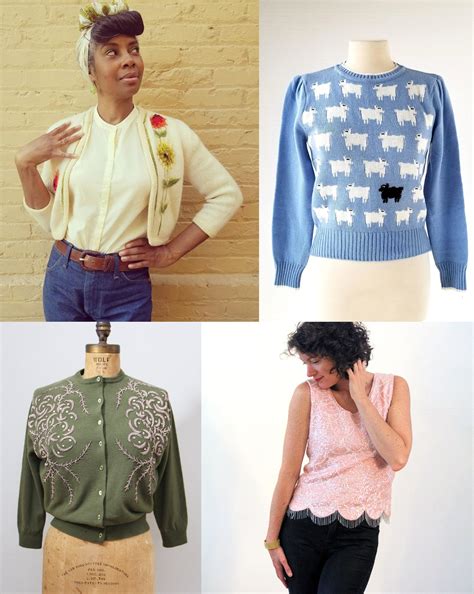 Finding a Vintage Sweater: The Benefit of Stretch — denisebrain vintage