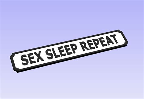 Sex Sleep Repeat Sign Replica Vintage Street Sign Home Etsy