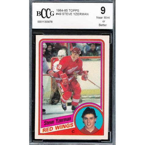 O Pee Chee Steve Yzerman Rc Mislabeled As Topps Bccg