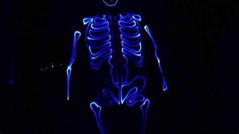 Glowcity Light Up Led Skeleton Costume Suit Best Halloween Costume For