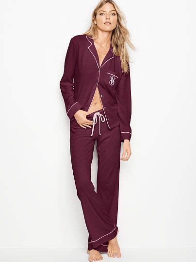 The Sleepover Knit Pajama Set Victorias Secret In Kir Color Regular