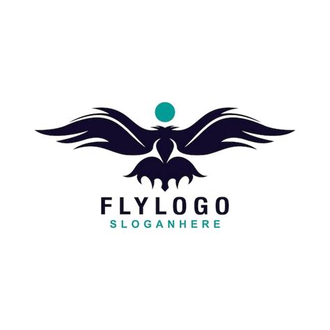 Premium Vector Fly Logo With Wings Concept Design Vector