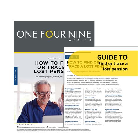 Guide To Trace A Lost Pension One Four Nine Group