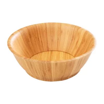 Totally Bamboo 12 Flared Wood Salad Bowl Color Natural JCPenney