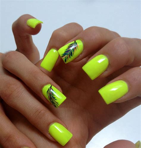 17 Unique Neon Nail Designs For 2024 Pretty Designs Feather Nails Neon Nails Neon Nail Designs