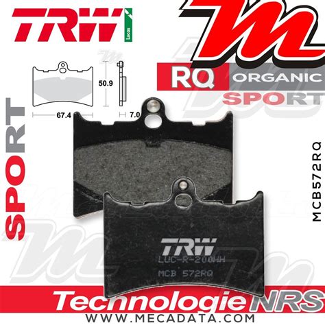 Plaquettes De Frein Avant Aprilia Rs Tuono Sf Trw