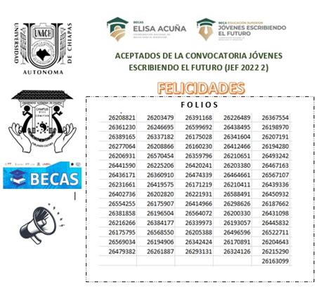 ACEPTADOS EN LA BECA JOVENES ESCRIBIENDO EL FUTURO