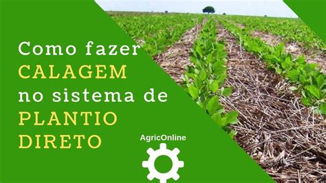 Como Fazer A CALAGEM No Sistema De PLANTIO DIRETO YouTube