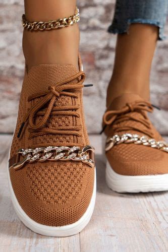 Womens Lace Up Round Toe Casual Sneakers