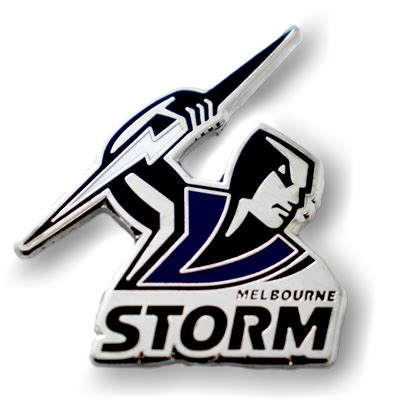 2020 Melbourne Storm NRL Logo Trofe Pin Badge - Victory Badges