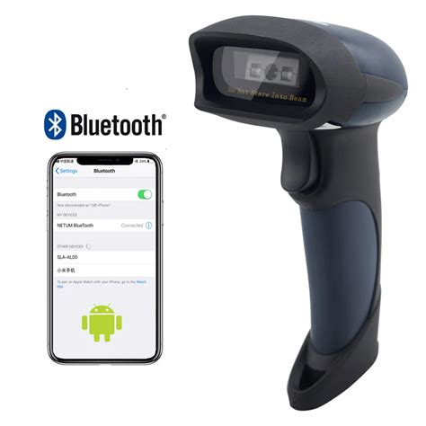 Wireless Bluetooth Barcode Scanner Portable D Laser Bar Code Reader