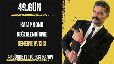 49 Günde TYT Türkçe Kampı 49 GÜN KAMP SONU RÜŞTÜ HOCA YouTube