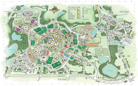 UCF map - Map of UCF (Florida - USA)