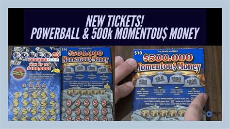 New Tickets Powerball W Power Play And 500 000 Momentous Money