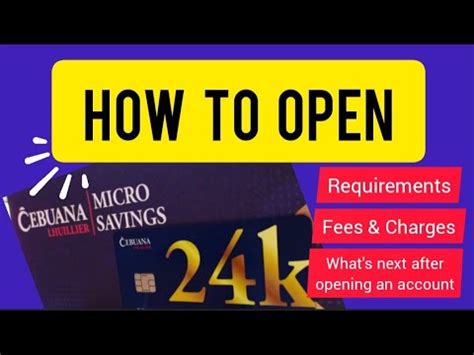 Cebuana Lhuillier Microsavings Account How To Open Account Ecebuana