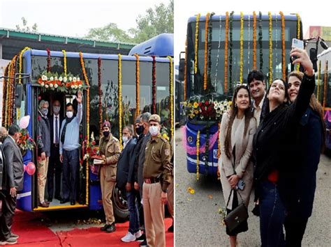 Delhi Cm Arvind Kejriwal Flags Off New Low Floor Cng Buses