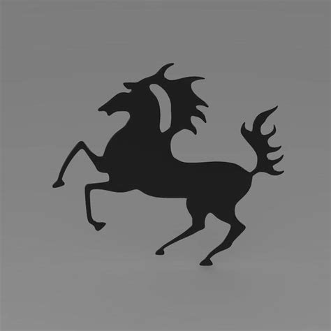 Porsche Horse Logo - 3D Model by Creative Idea Studio