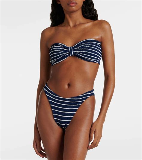 Hunza G Jean Striped Bikini Hunza G