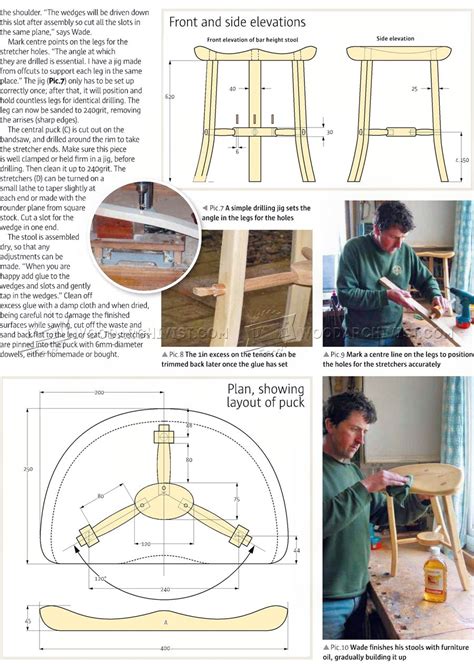 Three Legged Stool Plans • Woodarchivist