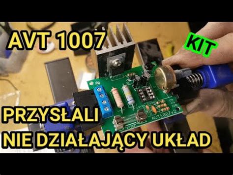 Lutowanie Ciekawego Układu Regulator obrotów silnika AVT 1007 YouTube