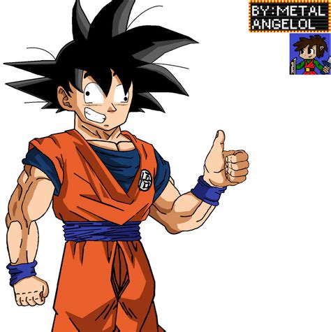 Goku Derp Made In Paint V By Metalangelol On Deviantart