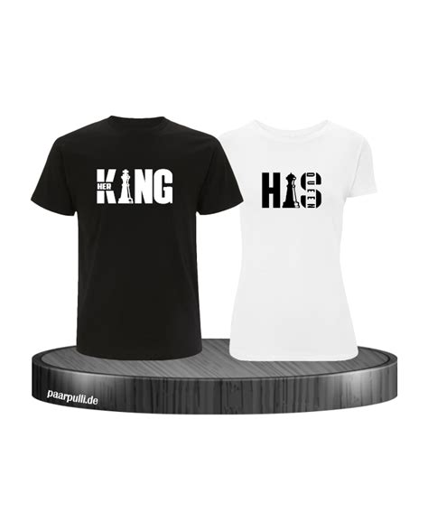 Her King His Queen Pärchen T Shirt