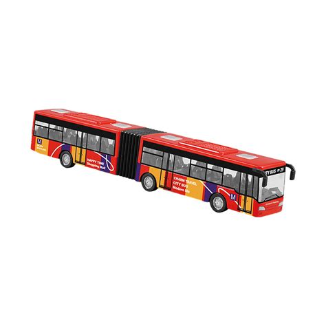 Two Section Articulated Bus Toy Decorative for Game Education Props ...