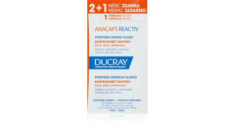 Ducray Anacaps Reactiv tobolky pro řídnoucí vlasy | notino.cz