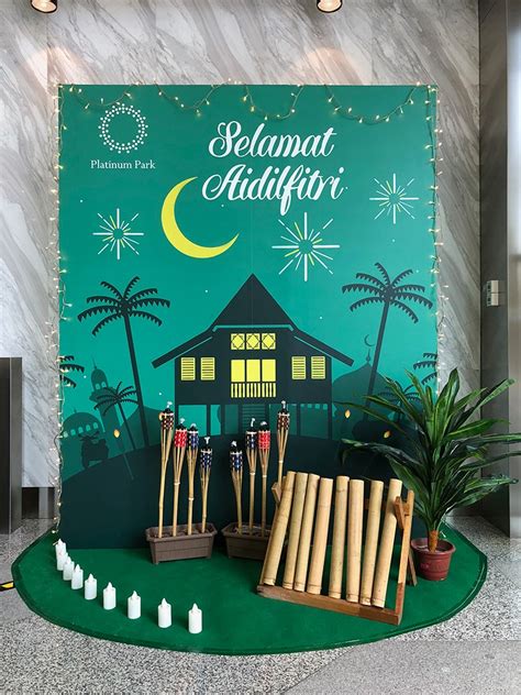 Backdrop Hari Raya Rumah Terbuka Photobooth Hobbies Toys Stationery