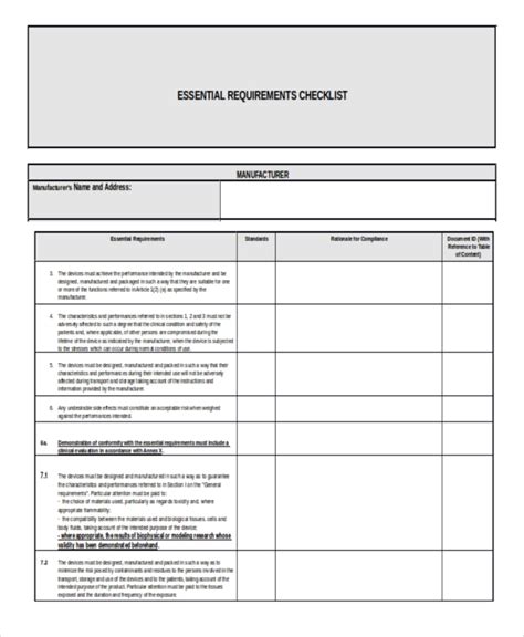 Checklist Examples 79 In Doc Examples