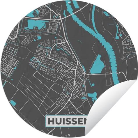 Tuincirkel Stadskaart Huissen Plattegrond Kaart X Cm