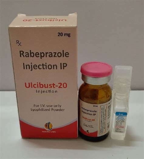 Rabeprazole 20 Mg Injection For Industrial Packaging Type Plastic