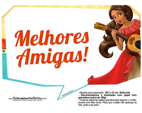 Plaquinhas Elena De Avalor Fazendo A Nossa Festa