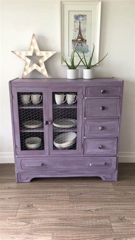 Purple Furniture Funky Furniture Paint Furniture Repurposed