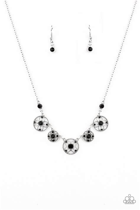 Paparazzi Floral Florescence Necklace Black Box 4 Cynthias