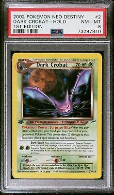 1st Edition Dark Crobat 2 105 Neo Destiny Holo Rare 2002 Pokemon PSA