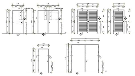 Steel Door Cad Block Drawing Dwg File Cadbull