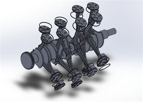 Crankshaft Design - download free 3D model by pranabn - Cad Crowd